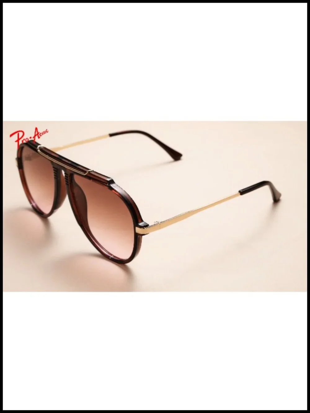 Oversized Retro Aviator Sunglasses with Top Bar UV400 Protection